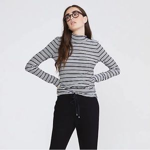 Lou & Grey Black & White Stripe Long Sleeve Shirt